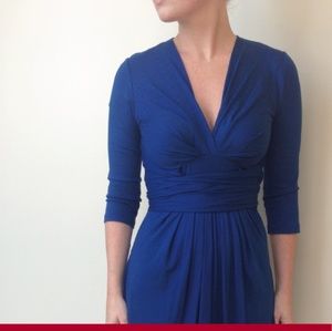 Banana Republic x Issa blue wrap dress